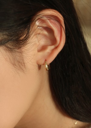 [싱글판매]14K gold one touch drop earring