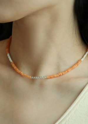 tangerine necklace