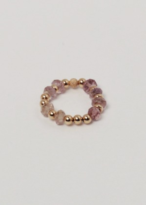 amethyst beads ring