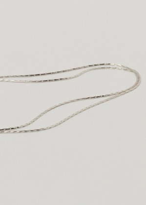 silver double chain bracelet&amp;anklet