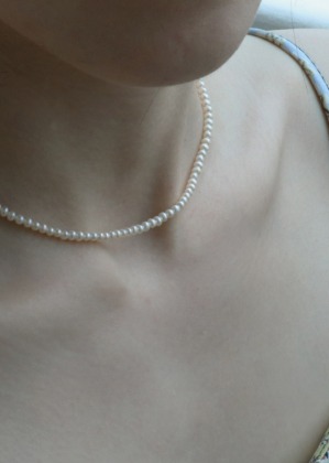 baby pearl necklace(choker)