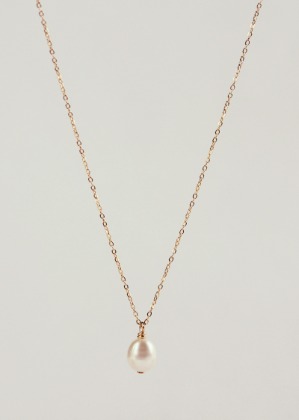 drop pearl 14k goldfilled necklace