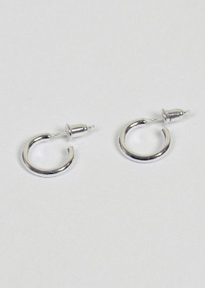 [2 colors] silver open ring earring