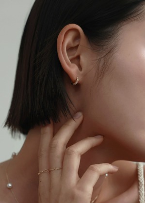 [Single sale] 14K gold two earring